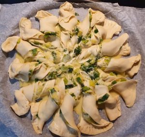 Quiche aux poireaux revisité façonnage
