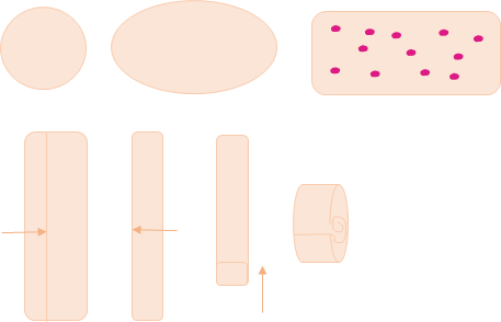 Briochettes aux pralines roses - façonnage 0