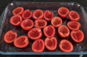Tomates farcies au fromage de brebis - façonnage 1
