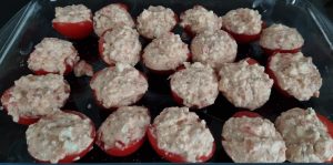 Tomates farcies au fromage de brebis - façonnage 2