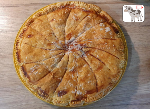 Galette des Rois aux poires et pépites de chocolat noir