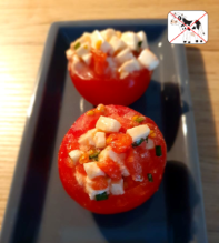 Tomate à la mozzarella revisitée