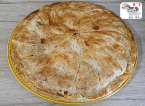 Tourte au Pomme de terre Chorizo et Cancoillotte