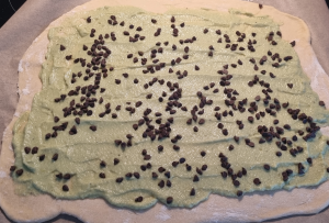 Chinois à la pistache et aux pépites de chocolat noir - faconnage 3