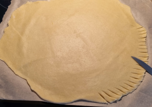 Pâte sablée pour fond de tarte - façonnage 2