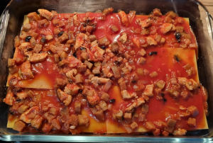 Lasagne de dinde et aubergine - façonnage 2