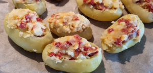 Pomme de terre farcie au Chorizo - façonnage 2