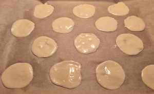 Tuile à la Noix de coco - façonnage 2