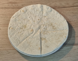 Wrap poulet et crudité express - façonnage 2