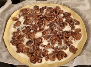 Tarte aux Champignons, à la Dent de Chat et aux Noix - façonnage 3