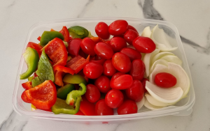 Brochettes de légumes grillés - façonnage 1