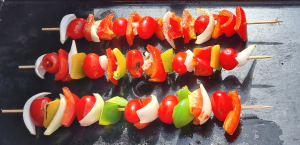 Brochettes de légumes grillés - façonnage 3