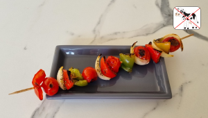 Brochettes de légumes grillés