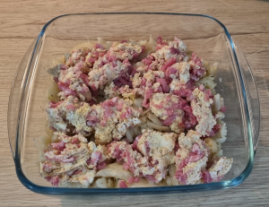 Crumble de Chou-fleur au Chèvre et Bacon - façonnage 3