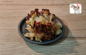 Crumble de Chou-fleur au Chèvre et Bacon
