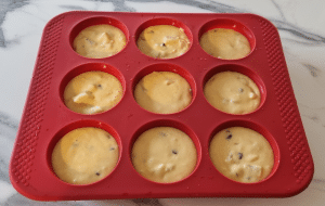 Muffin à la Poire et au Chocolat noir - façonnage 8