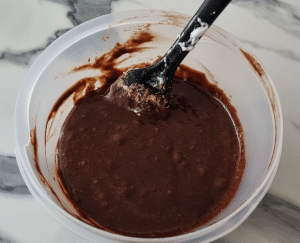 Mousse au Chocolat noir Stracciatella - façonnage 3