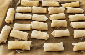 Nems aux Pommes caramélisées - façonnage 13