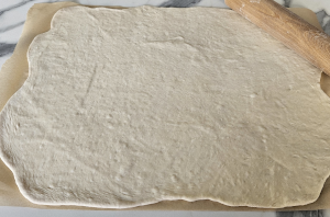 Flammeküeche de la mer - façonnage 1