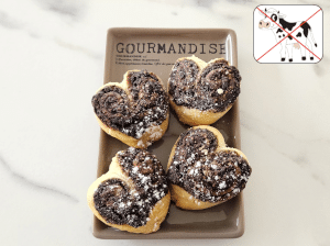 Mini-palmiers au Chocolat noir