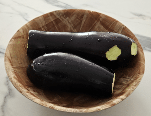 Roulé d'Aubergines à la Mozzarella - étape 1