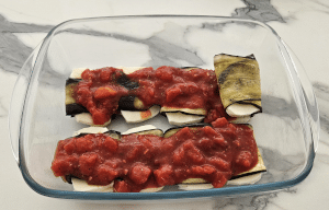 Roulé d'Aubergines à la Mozzarella - étape 16