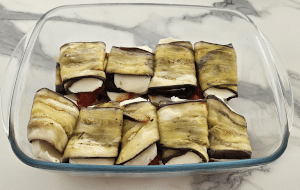 Roulé d'Aubergines à la Mozzarella - étape 17