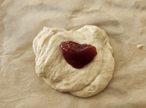 Naan à la Fraise - étape 1