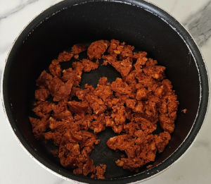 Tartinade au Chorizo - étape 1