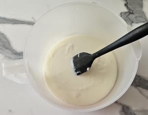 Yaourt nature pauvre en lactose - étape 2