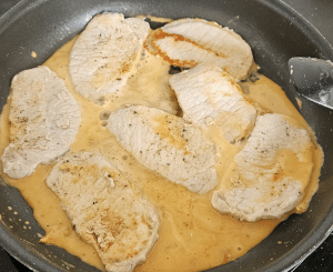 Porc flambé au Cognac - étape 6