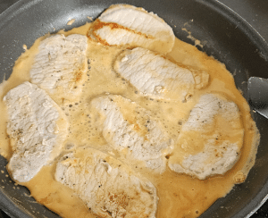 Porc flambé au Cognac - étape 7