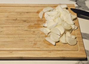Porc sauté au Lait de Coco - étape 1