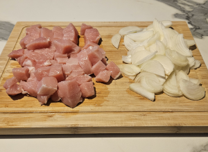 Porc sauté au Lait de Coco - étape 2