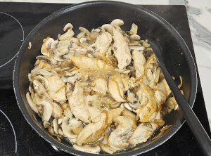 Rigatoni et Aiguillettes de Poulet au Parmesan - étape 7
