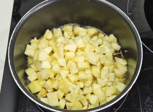 Clafoutis aux Pommes caramélisées - étape 3
