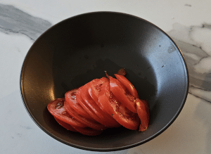 Pain perdu à la Tomate et au Chèvre - étape 3