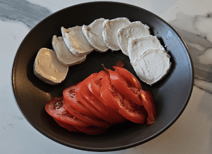 Pain perdu à la Tomate et au Chèvre - étape 4