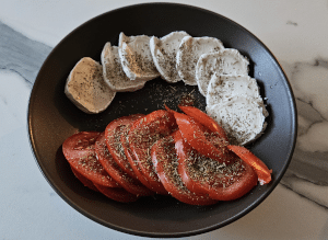 Pain perdu à la Tomate et au Chèvre - étape 5