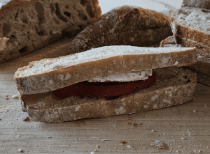 Pain perdu à la Tomate et au Chèvre - étape 6