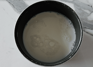Crème aux Œufs façon Crumble aux Pommes - étape