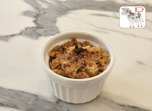 Crème aux Œufs façon Crumble aux Pommes