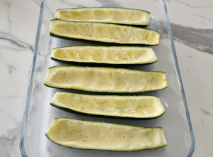 Courgettes farcies à la Ricotta - étape 3