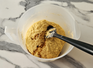 Cake marbré au Caramel beurre salé - étape 3