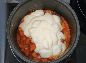 Sauce crémeuse à la Tomate et au Basilic - étape 5