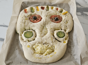 Foccacia Calaveras d'Halloween - étape 10