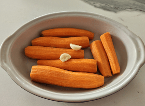 Carottes rôties à la coriandre - étape 1