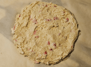 Cookie géant aux Pralines roses - étape 7