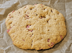 Cookie géant aux Pralines roses - étape 9