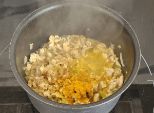 Samoussa au Poulet et Curcuma - étape 6